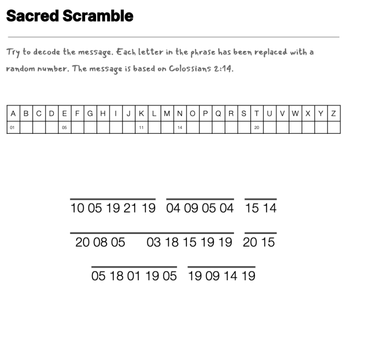 Etch a Sketch cryptogram